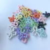 diy acrylic uv double hanging hole woven transparent bow pendant/mobile phone chain keychain accessory material production Application Scenario